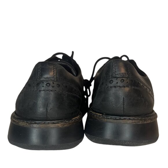 ECCO Hybrid Wingtip Oxford Leather Dress Sneaker EU 41 US 7 Black Casual Shoe main image 8